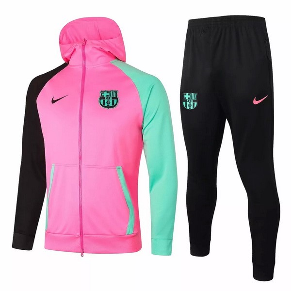 Hoodies Barcelona 2020-21 Pink Grün Fussballtrikots Günstig